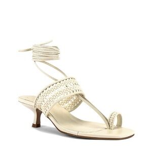 LPA Amir Bone White Heel Sandal 7.5M BNWB